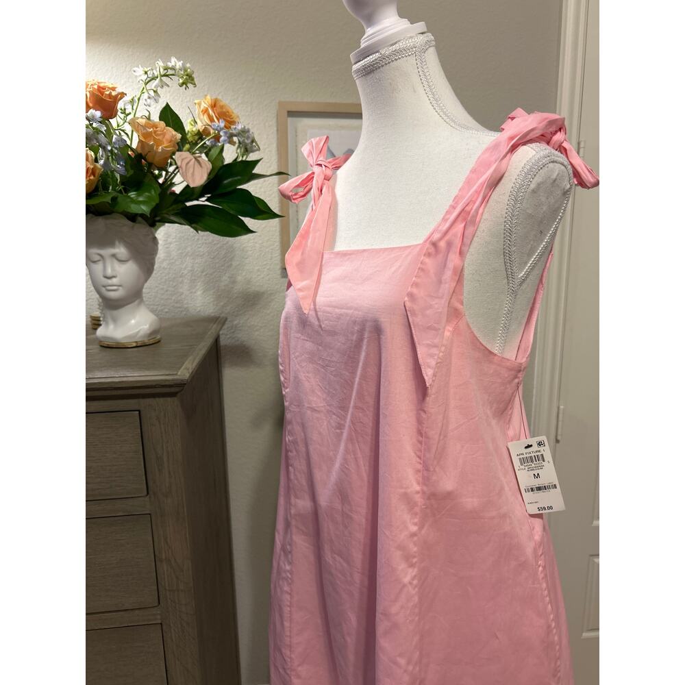 And Now This | NWT, Pink Tie Sleeve Babydoll Dress | Med - Picture 8 of 13